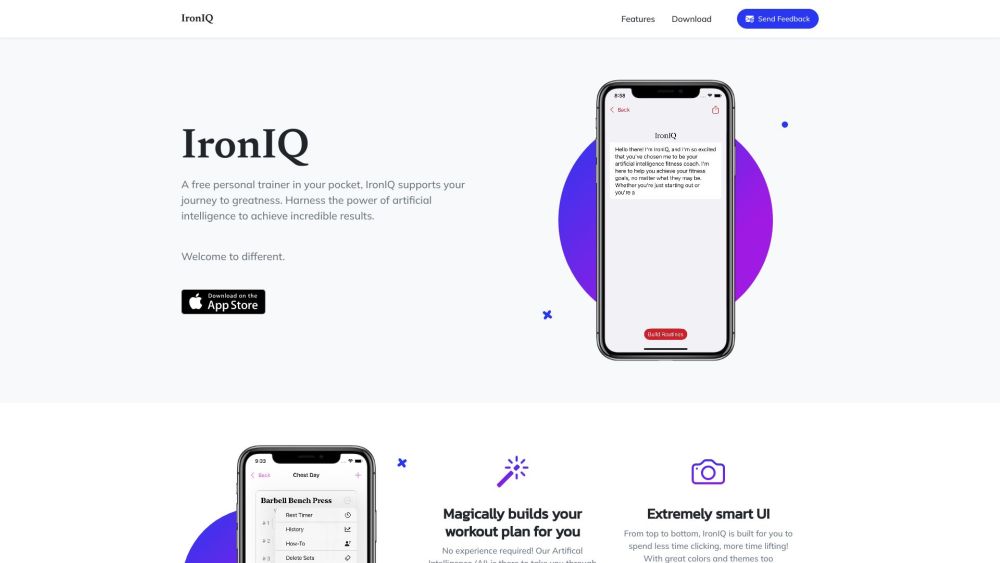 IronIQ Website screenshot