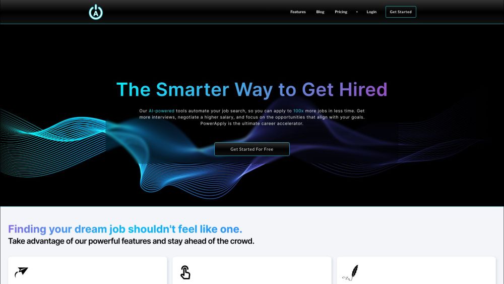 PowerApply - AI for Job Hunting Website screenshot