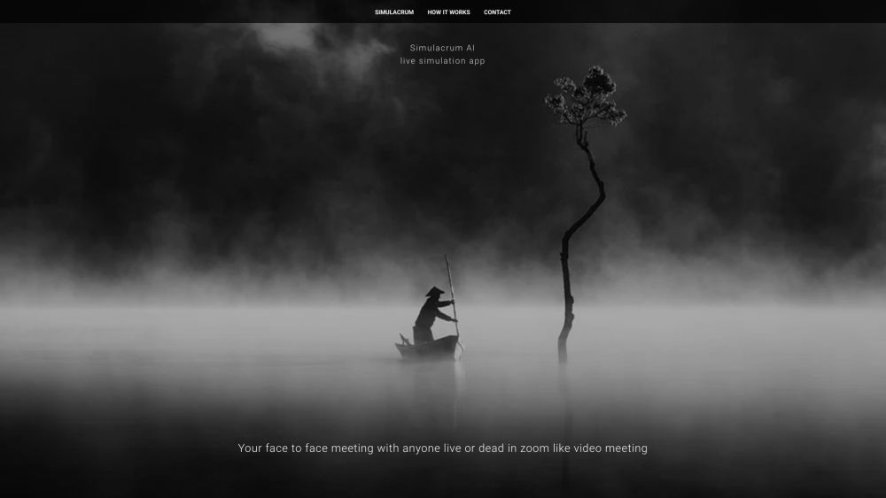 Simulacrum Website screenshot