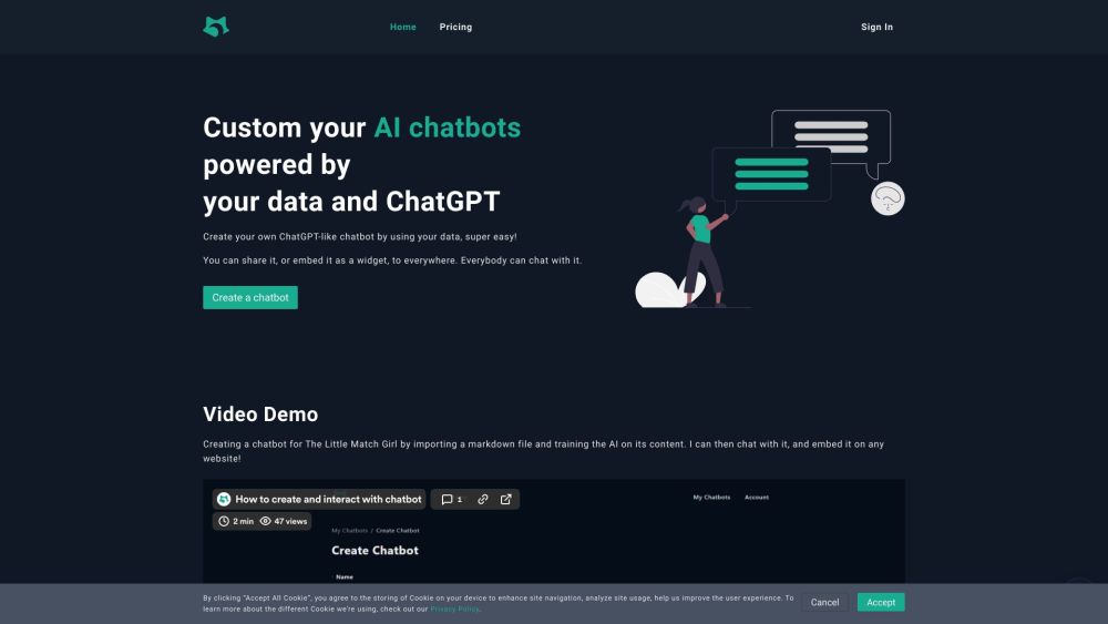 Chatof.AI Website screenshot