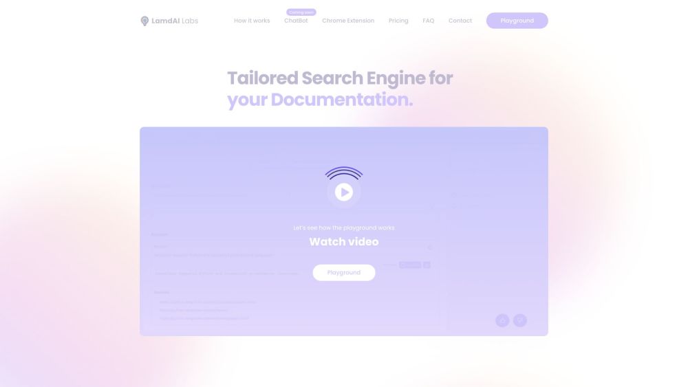 Lamd.ai Website screenshot