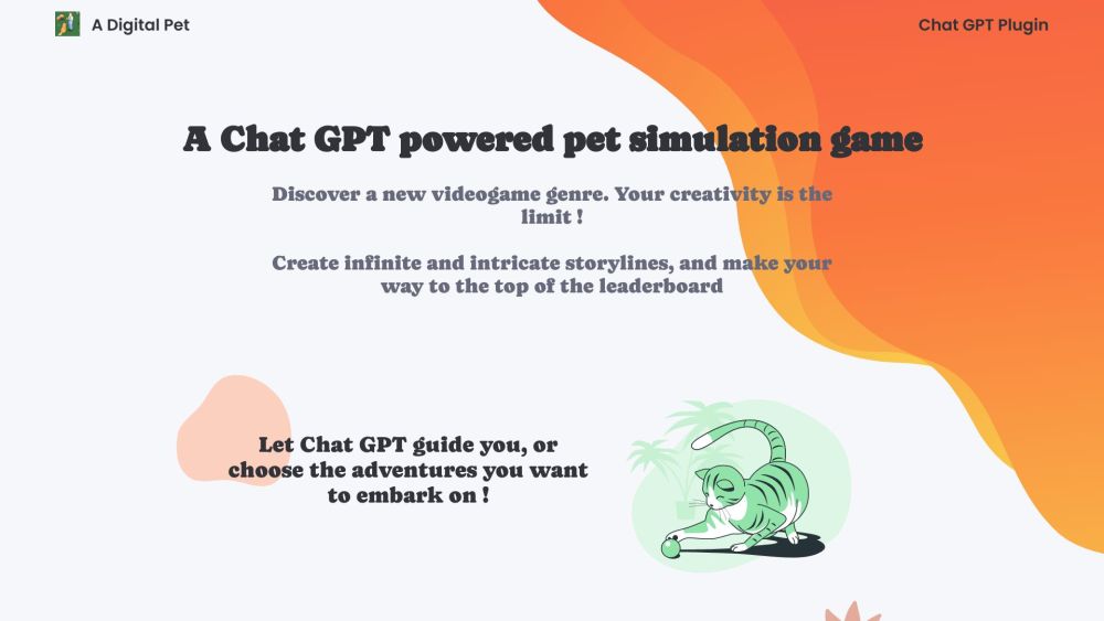 Digital Pet Website screenshot