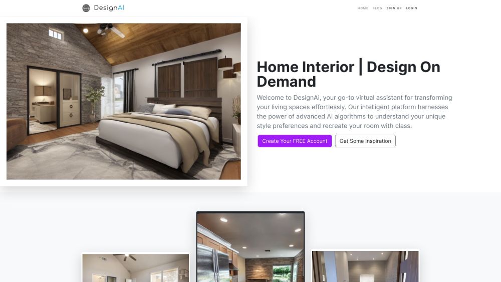 DesignAi Website screenshot