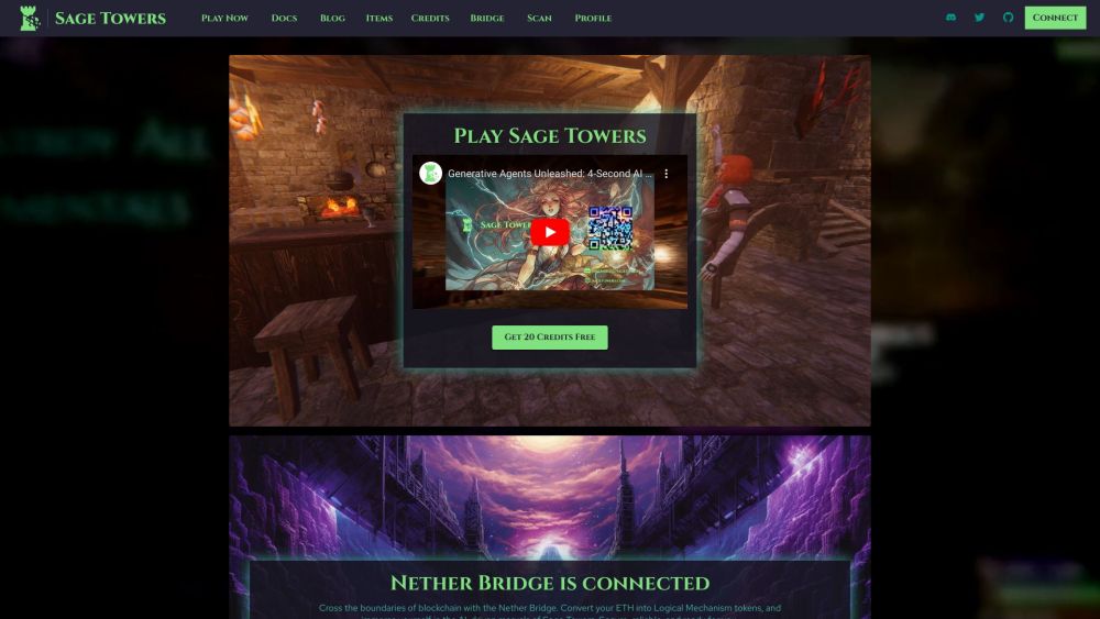 Sage Towers Website screenshot