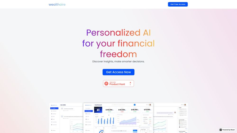 Wealthaire Website screenshot