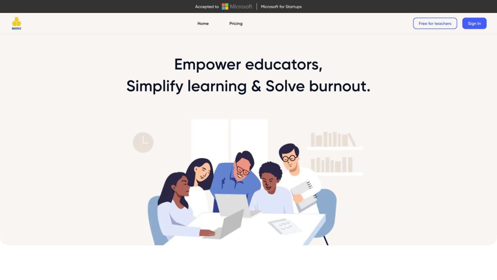 Buddiz | AI Buddy Website screenshot