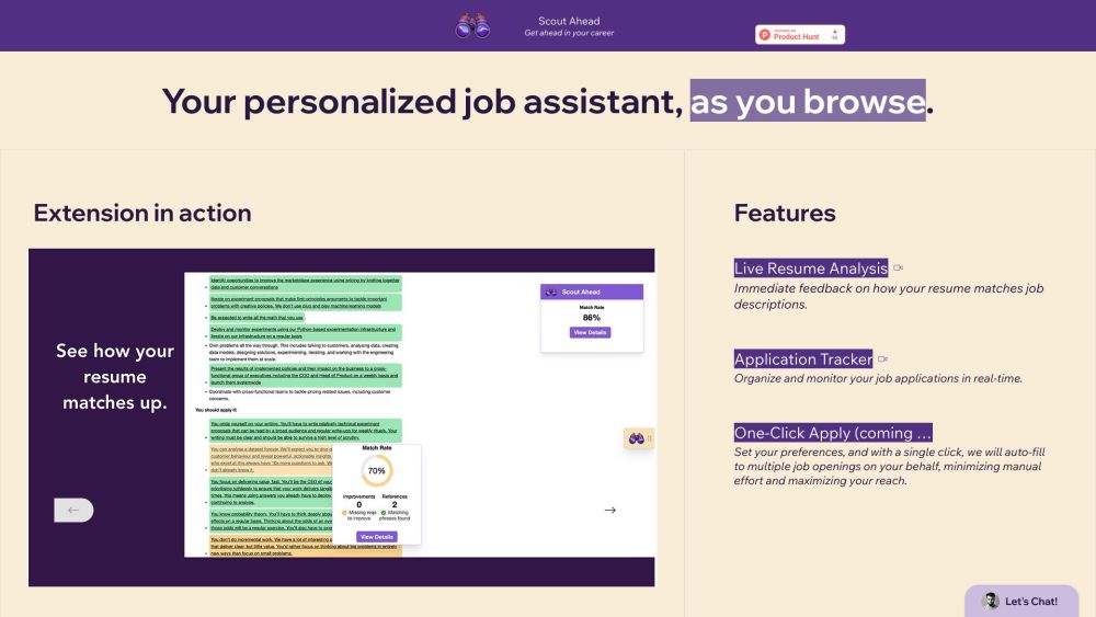 Automated Job Application Website screenshot