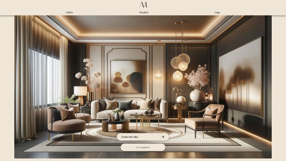 InteriorAmore Website screenshot