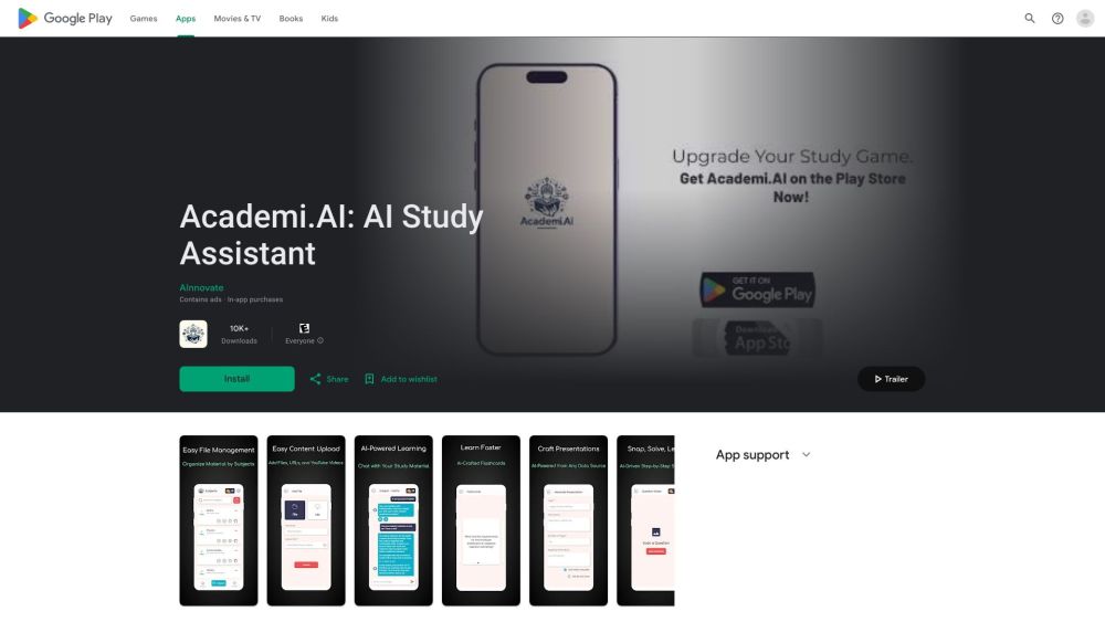 Academi.AI Website screenshot