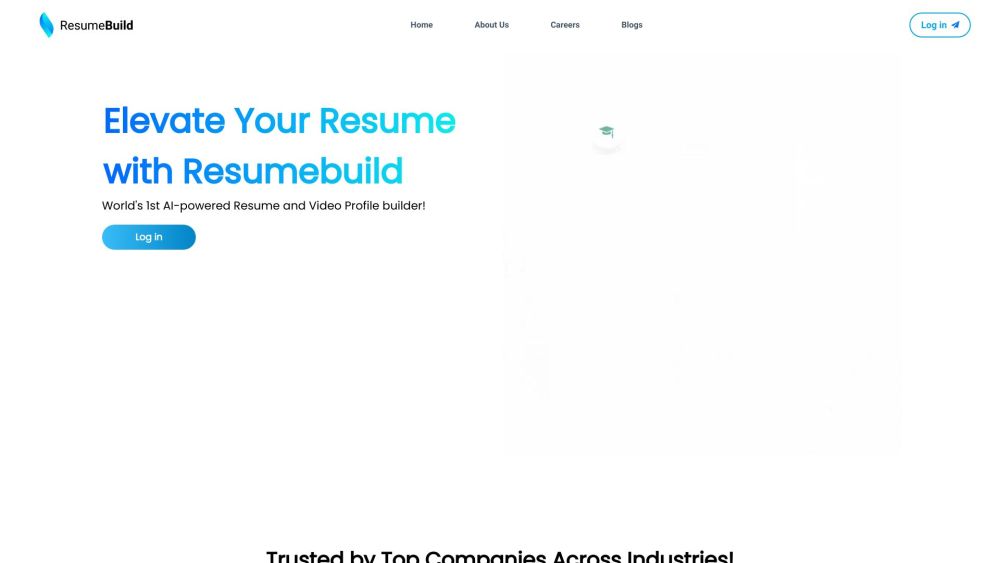 Resumebuild Website screenshot