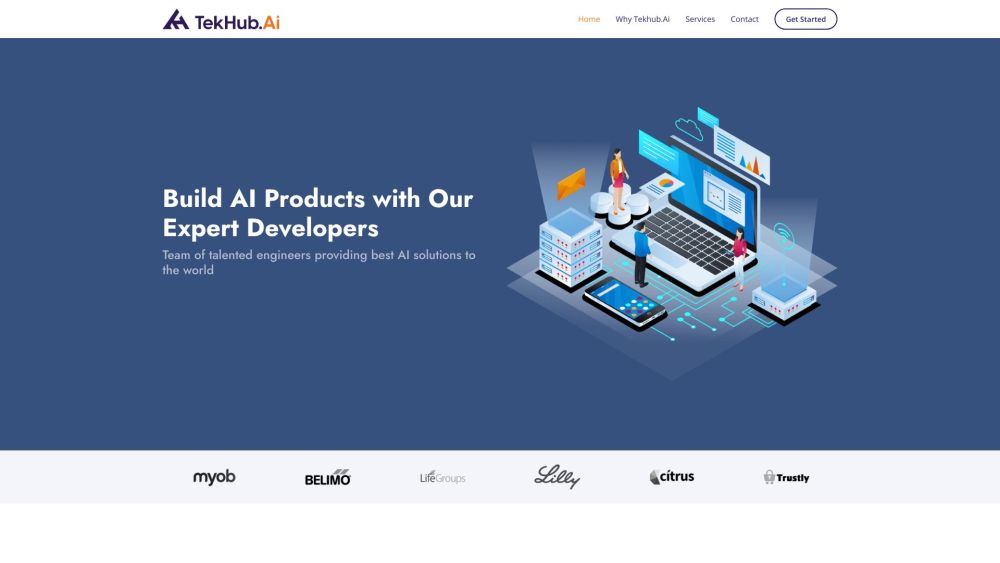 Tekhub Website screenshot