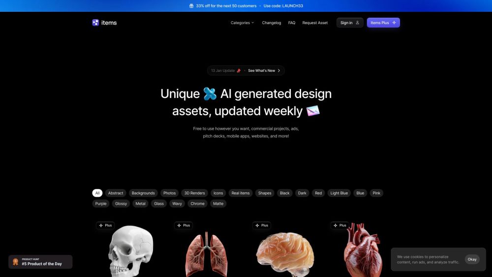 Items.Design Website screenshot