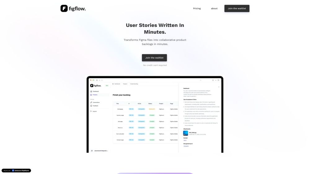 Figflow Website screenshot