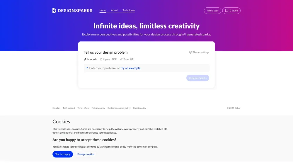 Design Sparks Website screenshot