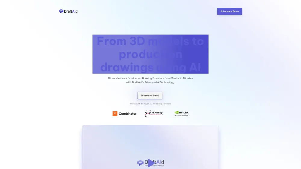 DraftAid Website screenshot