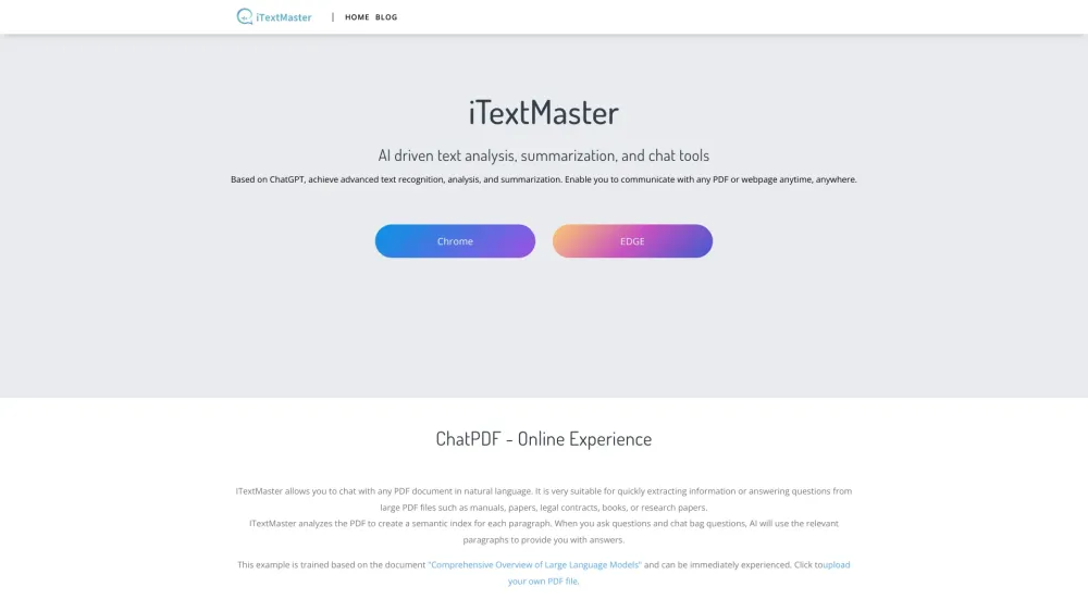 iTextMaster Website screenshot