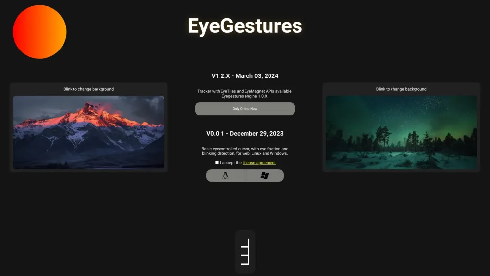 EyeTracking Interfaces Website screenshot