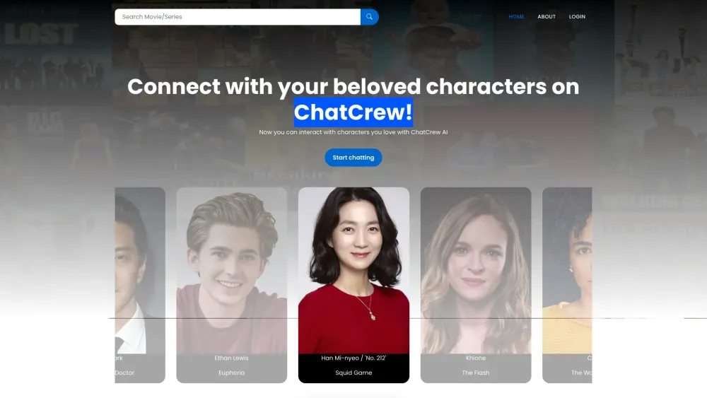 ChatCrew AI Website screenshot