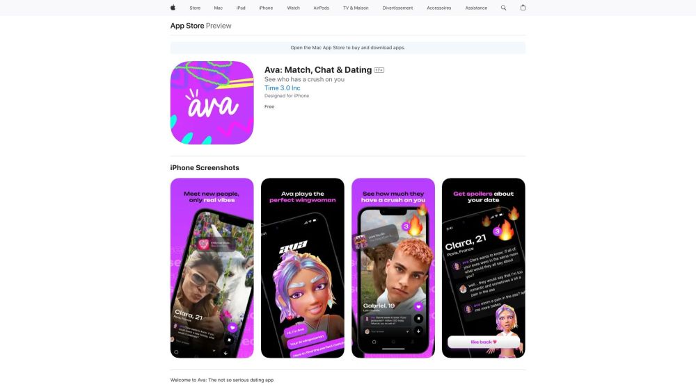 Ava: Match, Chat & Dating Website screenshot