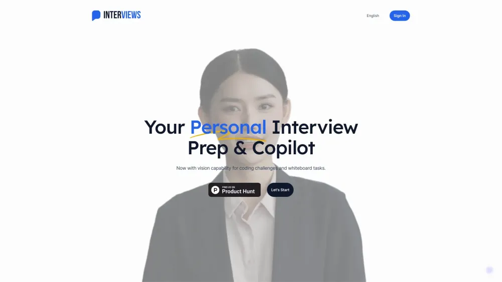 Interviews Chat Website screenshot