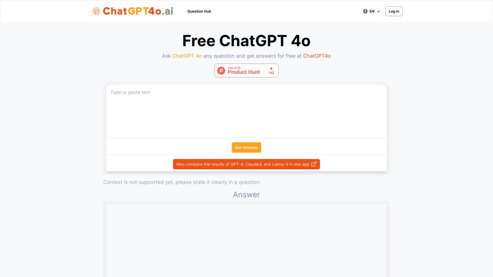 ChatGPT4o.ai Website screenshot