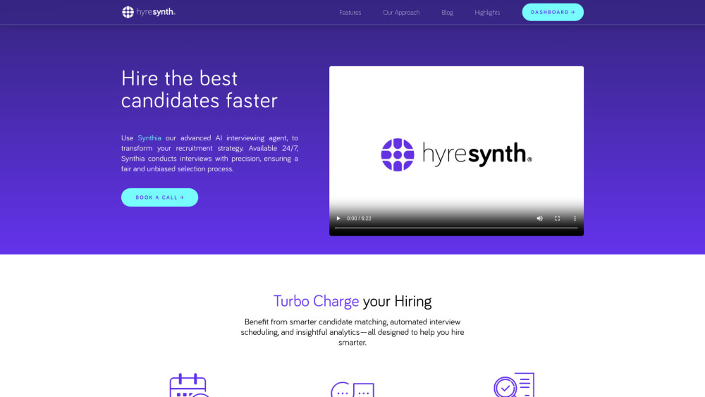 Hyresynth Website screenshot