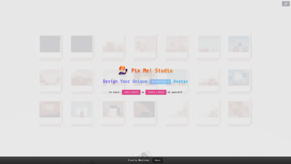 Pix Me! Website screenshot