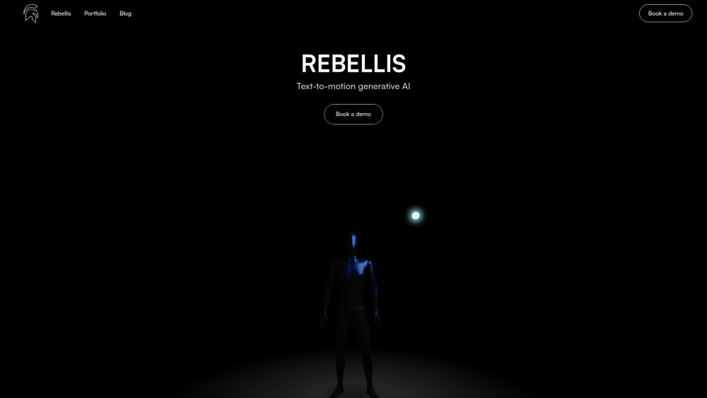 Rebellis AI Website screenshot