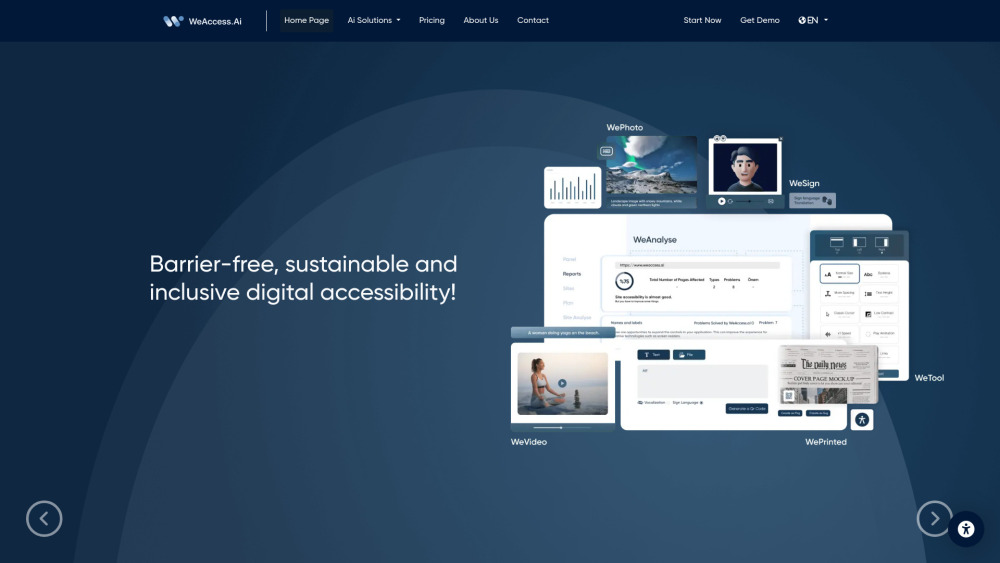 WeAccess.ai Website screenshot