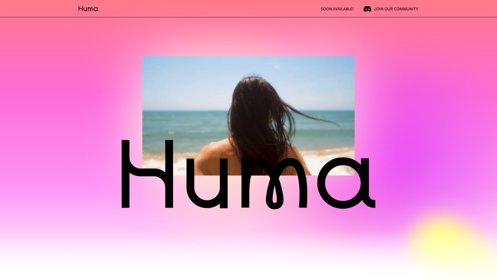 Huma Website screenshot