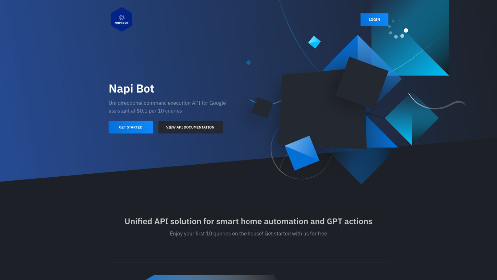 Napi Bot Website screenshot