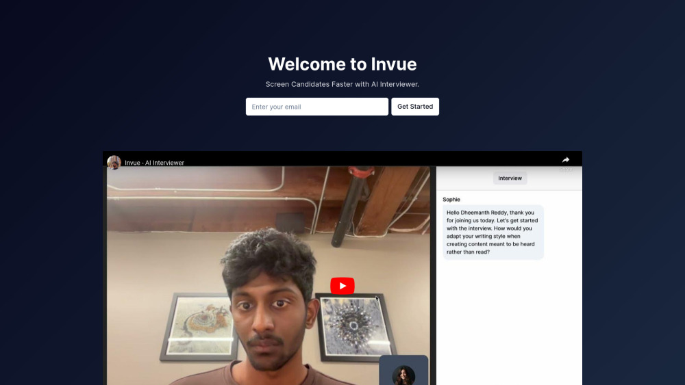 invue.ai Website screenshot