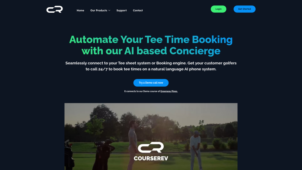 CourseRev.AI Website screenshot