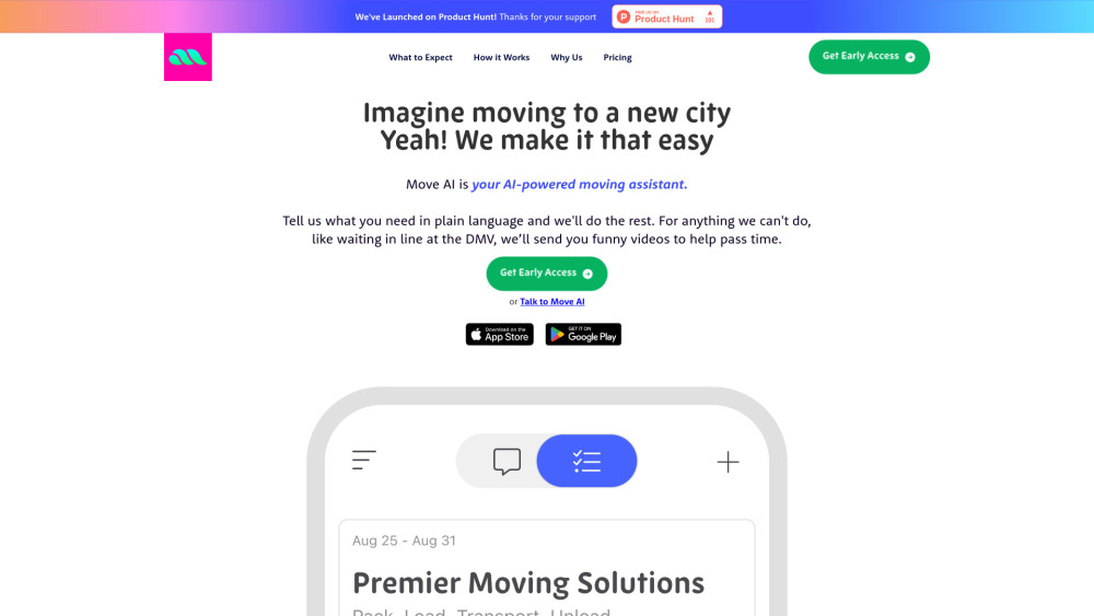 Move AI Website screenshot