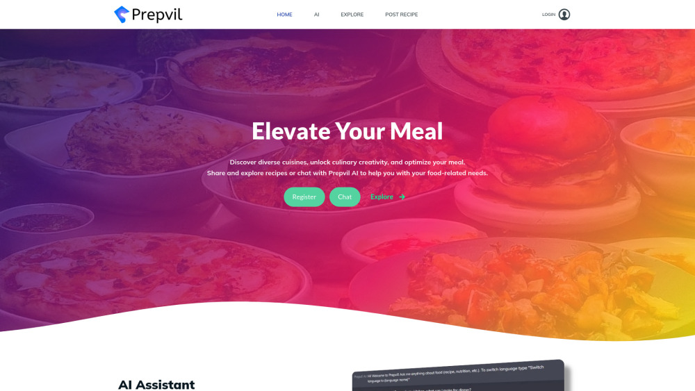 Prepvil Website screenshot