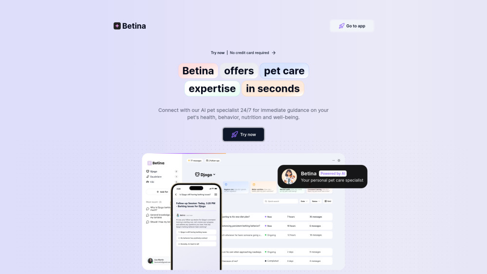 AskBetina.com Website screenshot