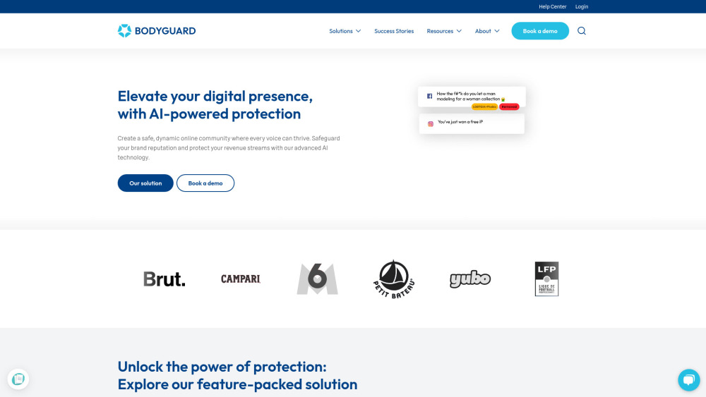 Bodyguard.ai Website screenshot