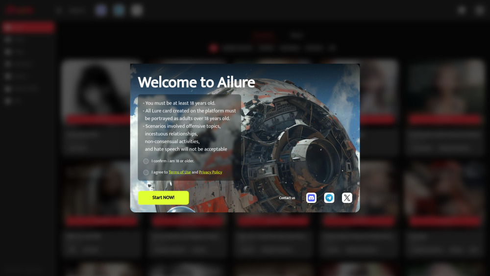 Ailure.ai Website screenshot