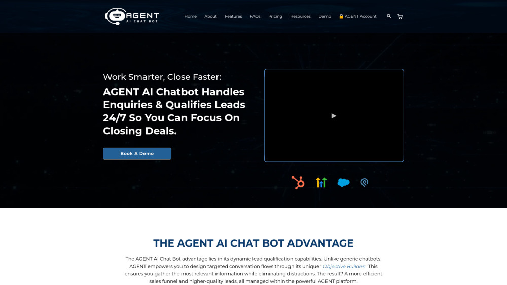 AGENT Ai Chat Bot Powered by OpenAI and Anthropic Website screenshot