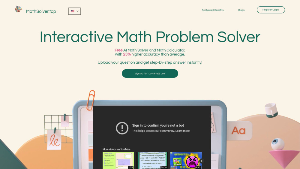 MathSolver.top Website screenshot