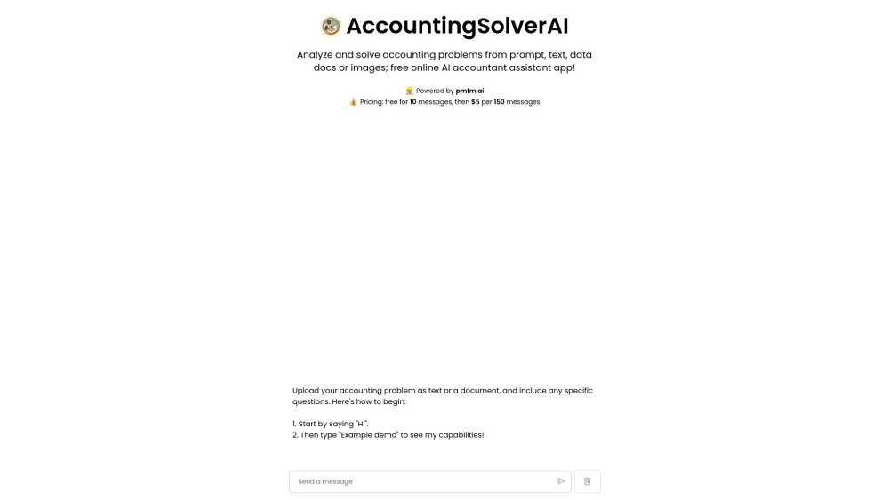 AccountingSolverAI Website screenshot