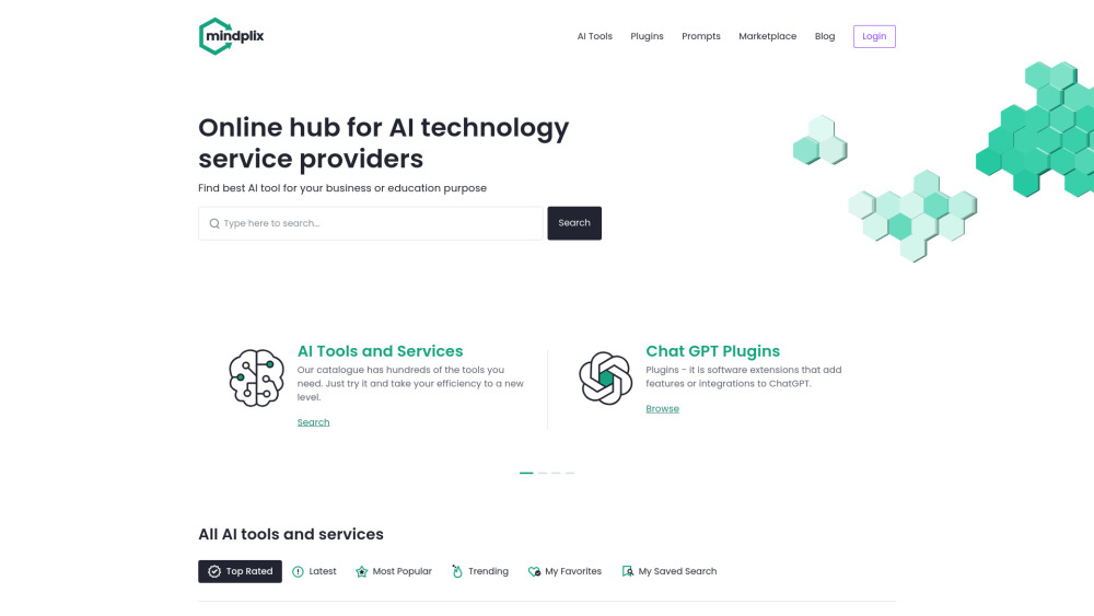 MindPlix Website screenshot