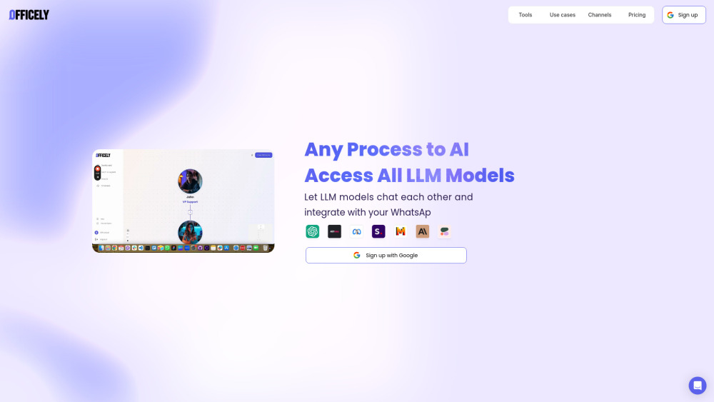 Officely AI Website screenshot