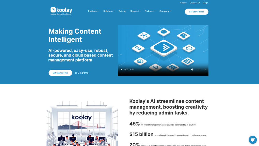 Koolay AI Platform Website screenshot