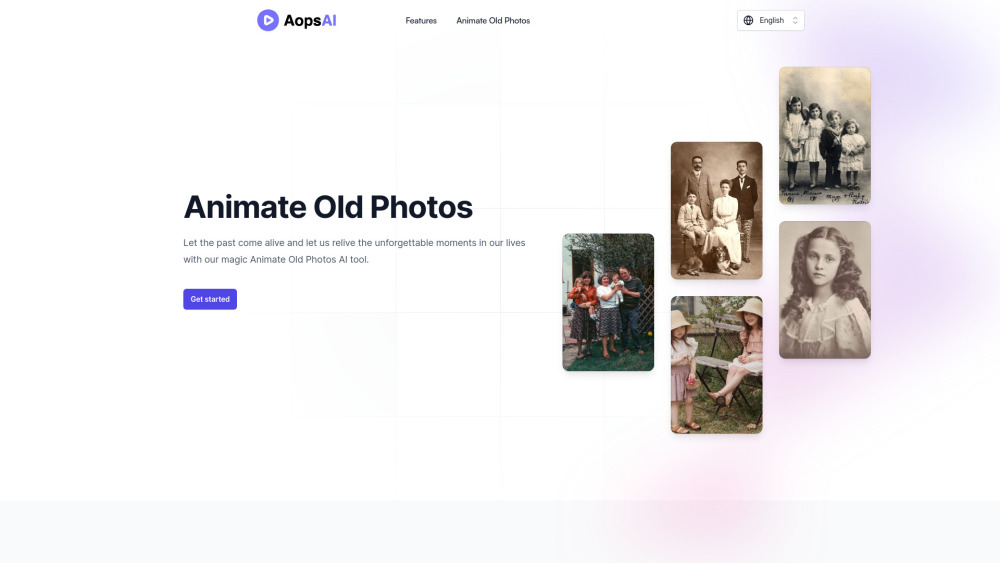 Animate Old Photos Website screenshot