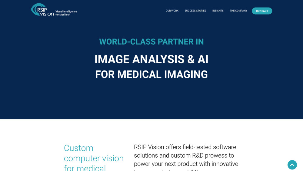 RSIP Vision Website screenshot