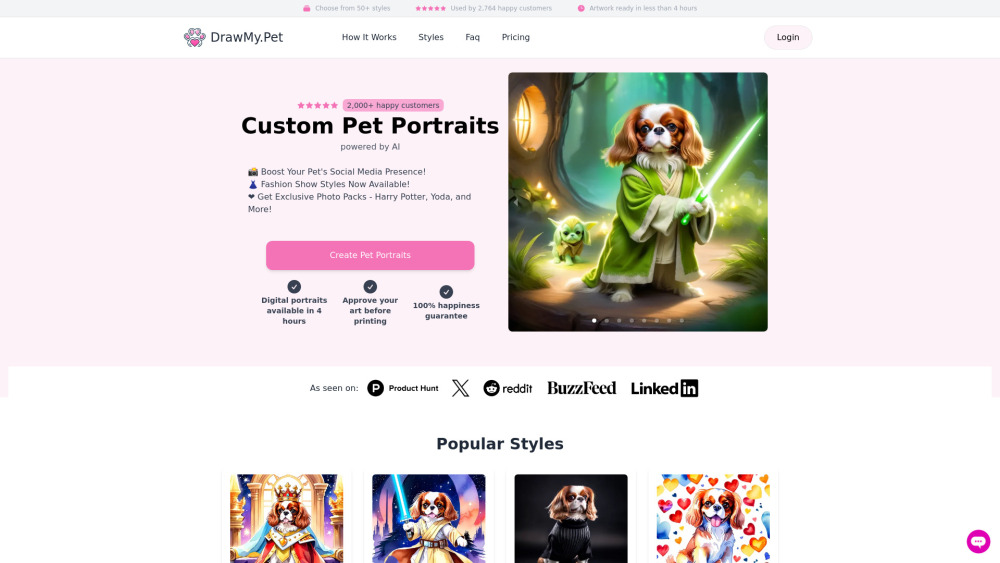 DrawMy.Pet Website screenshot