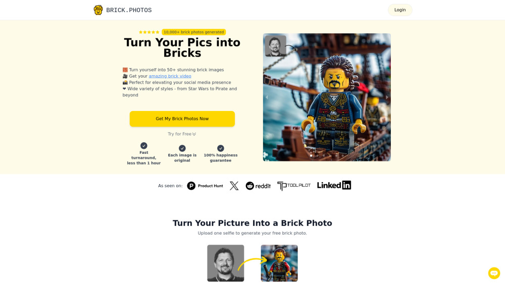 Brick.Photos Website screenshot