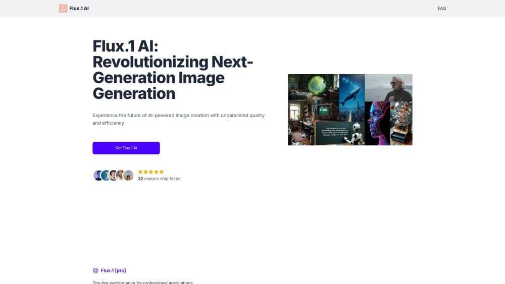Flux.1 AI Website screenshot
