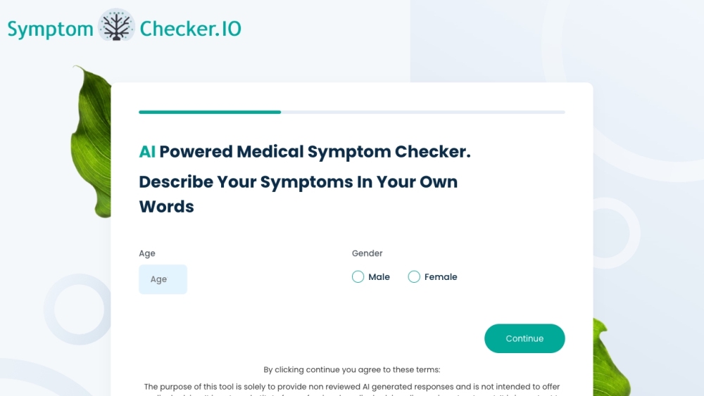 SymptomChecker.io Website screenshot